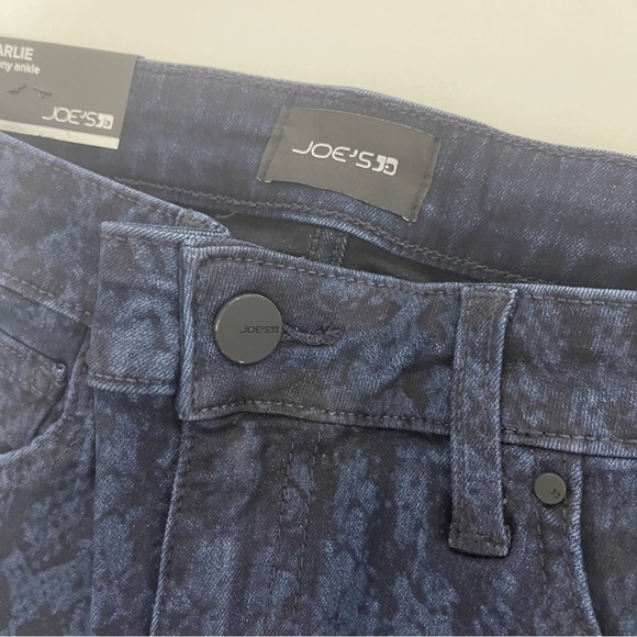 Joe’s Snakeskin Pattern The Charlie High Rise Skinny Ankle Jeans - New With Tag - Picture 7 of 16